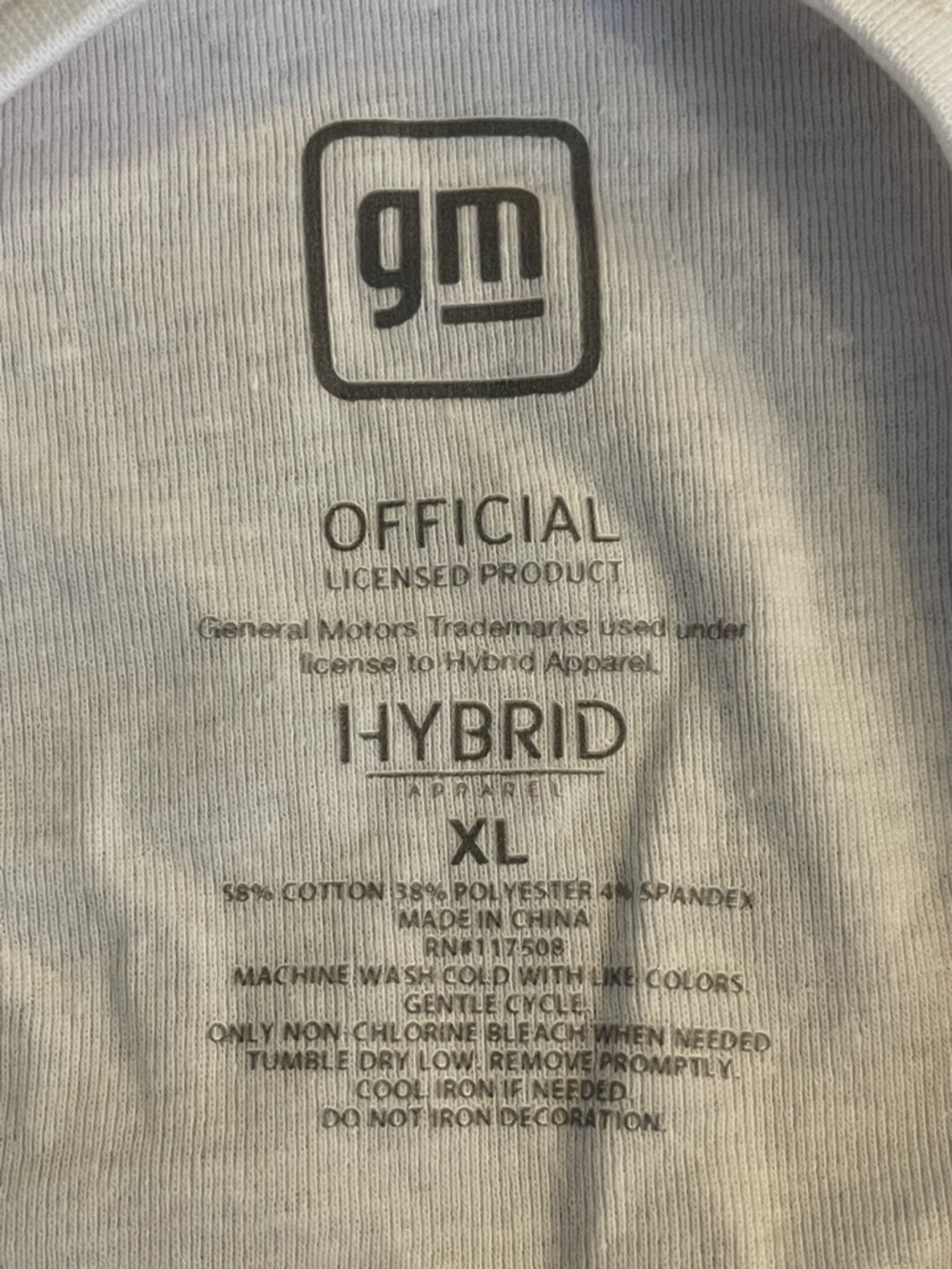 Hybrid Apparel White GM Official Logo Tank - Picture 3 of 3